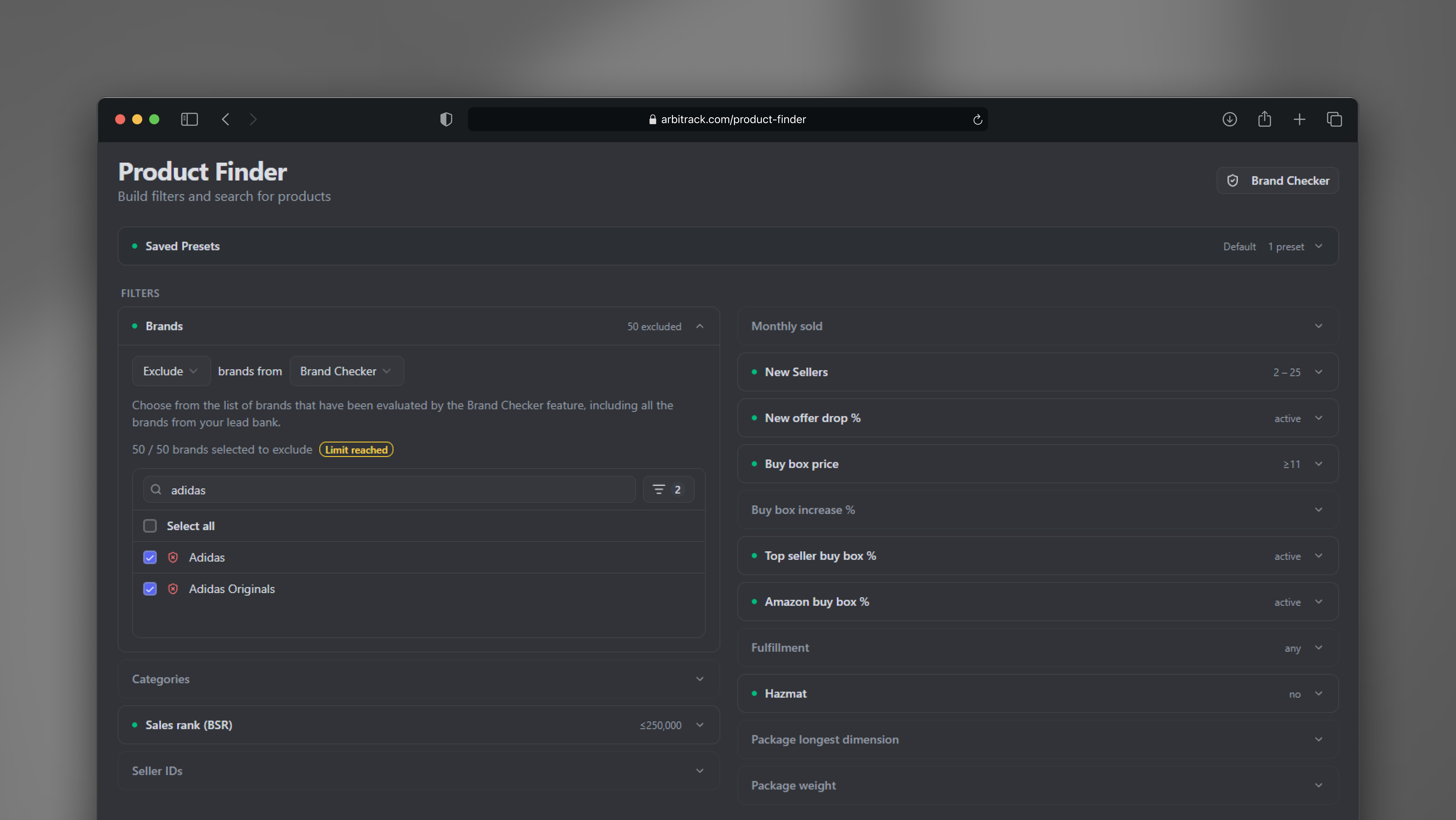 Filter Redesign for a B2B Operations Platform