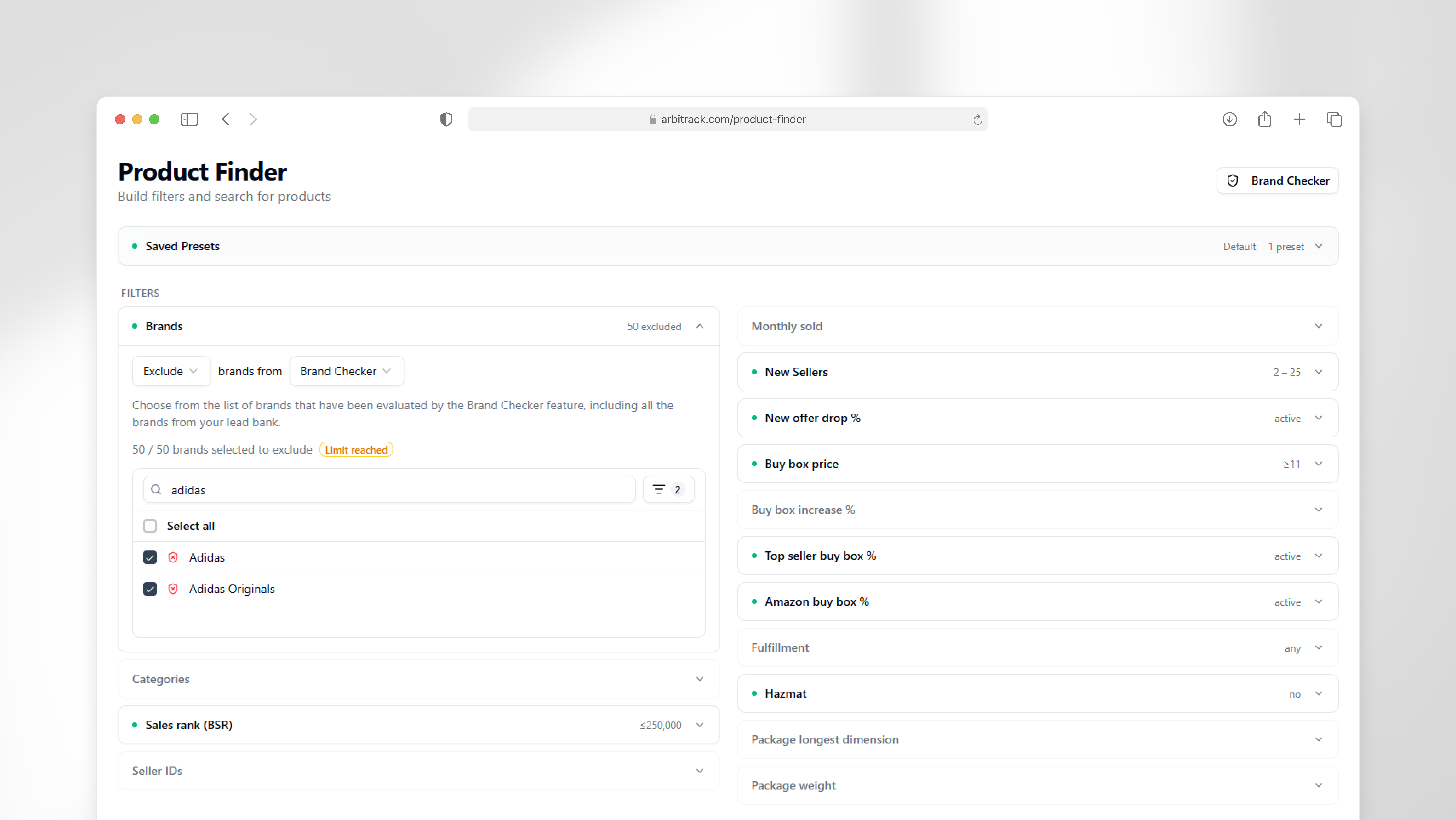 Filter Redesign for a B2B Operations Platform